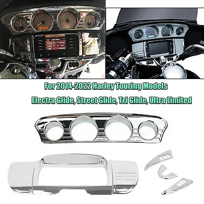 Tri Line Stereo Trim Fairing Cover For Harley Touring Street Glide FLHX 2014-Up • $15.18