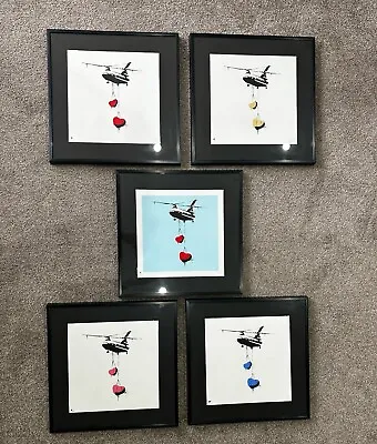 Martin Whatson Chinook Hearts Full Set Of 5 Matching Numbered From 100 Edition • £2500