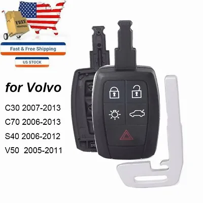 Remote Key Shell Case Fob For Volvo C30 C70 V50 S40 2006 2007 2008 2009 -2011 5B • $15.99