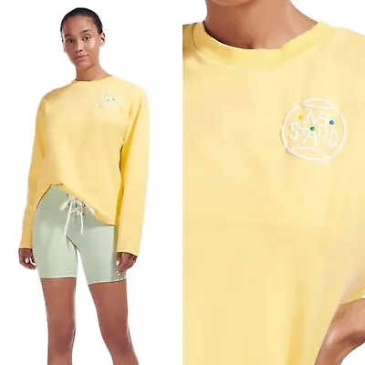 $59.99 • Buy NWT New Balance X STAUD Yellow Long Sleeve Logo Sweatshirt XS