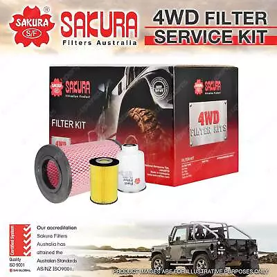 Sakura 4WD Filter Service Kit For Nissan Navara D22 Elgrand E50 Refer RSK11 • $62.96