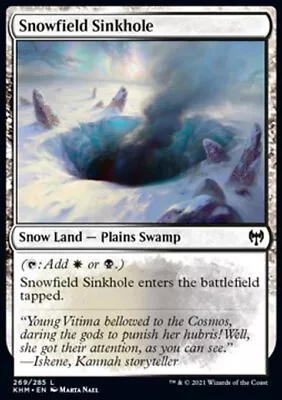 MTG Magic The Gathering Snowfield Sinkhole (269/461) Kaldheim LP • $0.99