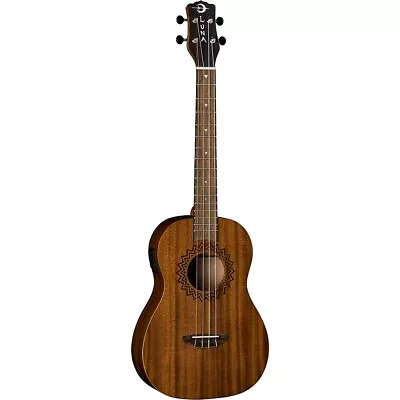 Luna Guitars Vintage Mahogany Acoustic-Electric Baritone Ukulele Satin Natural • $149