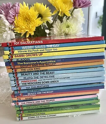 Vtg Lot Of 27 Disney WONDERFUL WORLD OF READING Book Club Books Hard Back 72-96 • $31.50