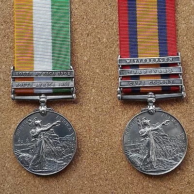 King And Queen's South Africa War Medals. Victoria Edward VII Boer War. Silver • £295