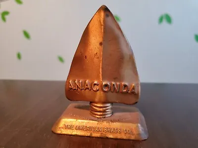 VINTAGE Anaconda Arrowhead Copper The American Brass Co Advertising Paperweight • $239.95
