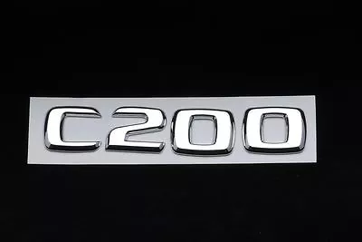 Trunk Rear Emblem Badge Chrome Letters C 200 Fit For Mercedes W203 W204 C-Class • $14.99