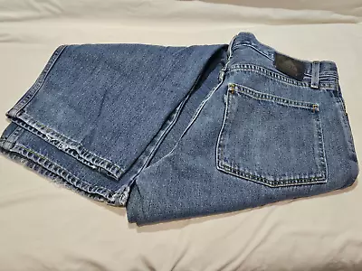 Vintage Levi's Silvertab Orange Label Jeans Baggy 34x30 Y2K Distressed Wide Leg • $35