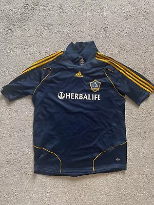 Mens Football Shirt - LA Galaxy - Adidas - XL - Beckham #23 - Blue • £5.50