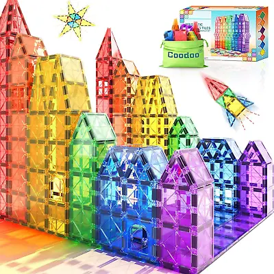 Magnetic Tiles Kids Toys Stem Magnet Toys For Toddler Magnetic Blocks Building • $32.86