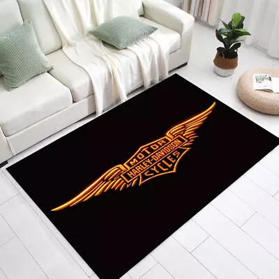 Harley Davidson RugBiker RugMotorcycle RugHarley DecorHarley Davidson Carpet • $22.32