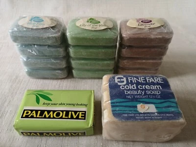 £30 • Buy Vintage Boots Soap Bundle Blue Fern Lavender Lily Of The Valley 11oz Cold Cream.