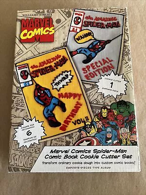 Marvel Comics Spider-man Cookie Cutter Set 2011 Williams Sonoma New Open Item • $14