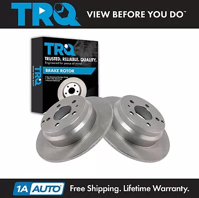 TRQ Rear Disc Brake Rotor Pair Set Of 2 For Volvo 850 C70 S70 New • $69.95