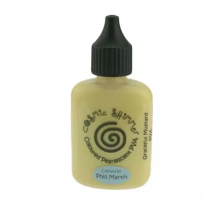 Cosmic Shimmer Pearlescent Coloured PVA Glue 30ml Graceful Mustard • £3