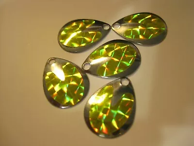 #3 Colorado Spinner Blades Holographic $1.85 For 5 Of Same Color (Chartreuse) • $1.85