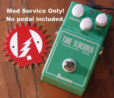 True Bypass Upgrade Mod Service For Your Ibanez TS808 Tube Screamer (No Pedal) • $69.95