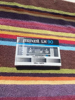 Maxell LN 90 Korea 1983 TYPE I Cassette Tape Japan Components-Brand New & Sealed • $10.99