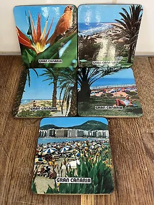 Set Of 5 Vintage Coasters - Gran Canaria • £5