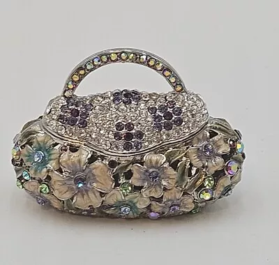 Alexander KalifanoPurse Trinket Pill  Box With Swarovski Crystals Multi-colored  • $22