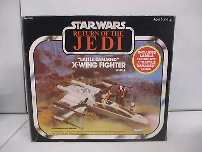 1981 Star Wars Return Of The Jedi Battle Damaged X-Wing Fighter With Box • $199.99