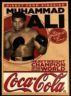 Muhammad Ali Coca Cola Type 2 Advertising  Promo Card Cassius Clay • $4.99