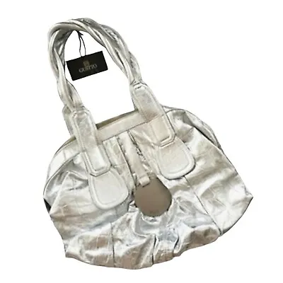 Rare: Gustto Cala Bag In Metal Silver Croc NWT $787 Celeb Purse Blogger Fave • $369.99