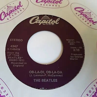 Beatles - Ob-La-Di Ob-La-Da - 7  Vinyl Single  US 1988  Press NM Jukebox • £29.99
