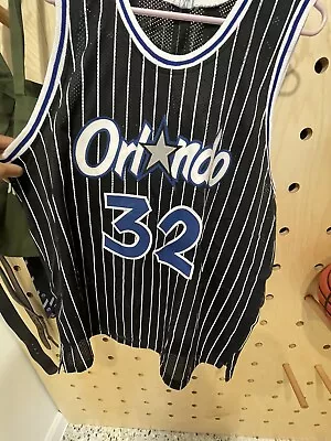 Signed Shaq Oneal Jersey Magic • $400