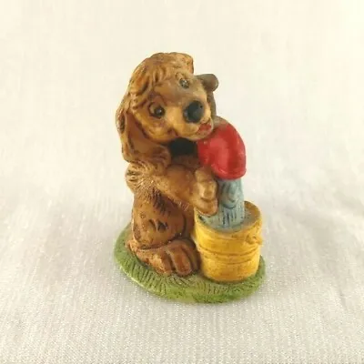 Miniature Hudson USA Resin Dog With Pump And Water In Bucket Figurine • $6.08