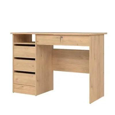 Tvilum Writing Desk 43  4-Drawer Rectangular Wood Hickory • $134.31