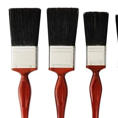 High Quality 4 Pack Set Paint Brush 12MM 25MM 38MM 50MM Synthetic Bristles UK • £2.99