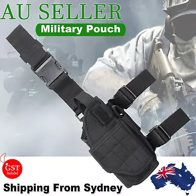 Tactical Thigh Holster Gun Leg Hunt Military Sports Pistol Pouch Puttee • $17.59