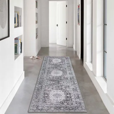 Hallway Runner/ Area Rug/ Machine Washable Mat/ Non Slip Kitchen Carpet 80x300cm • $65.55