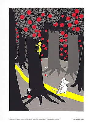 Moomin Poster Forest Path Tove Jansson 24 X 30 Cm • $14.45