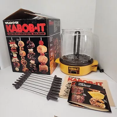 Wear Ever Shish Kabob-It 74000 Rotisserie VTG Electric Hors D'oeuvres/Meals NOS • $51.24