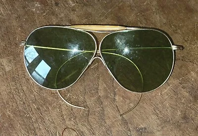 WWII Vintage AO American Optical 1/10 12K GF FUL-VUE Shuron Aviator Sunglasses • $170.97