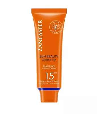 Lancaster Face Sun Cream SPF 15 Beauty Sublime Tan Facial 50ml Ocean Protect • £20