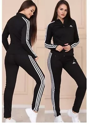 $70 • Buy Women's Adidas  2-piece Tracksuit Set, Top And Bottom With Zip Closure S,m,xl