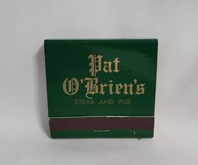 Vintage Pat O'Brien's Restaurant Pub Bar Matchbook Wichita KS Advertising Full • $12.99