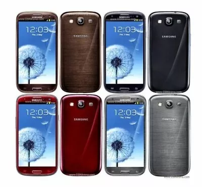 Samsung Galaxy S3 16GB GT-I9300 Unlocked Black White Blue Red Smartphone • $36.61