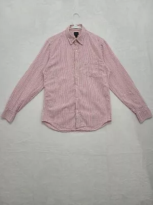 J.Crew Seersucker Men's Slim Fit White Striped Seersucker Shirt Size M • $14