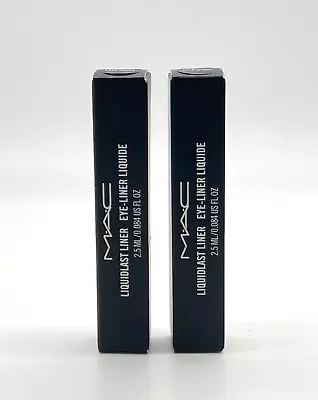 $29.99 • Buy Lot Of 2 MAC Liquidlast 24 Hour Waterproof Liquid Eye Liner - Late Night (Green)