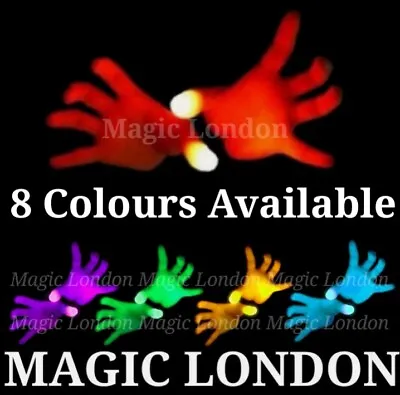 £2.99 • Buy 2× Light From Anywhere Magic Light Up Flashing Thumbs  Trick Appearing Light
