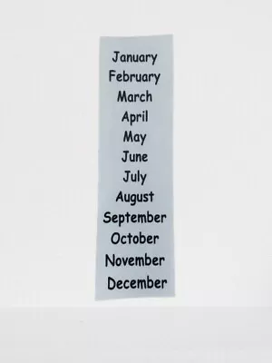 Months Of The Year Clear Stickers For Multi Use Scrapbook Calendar  • £3.50