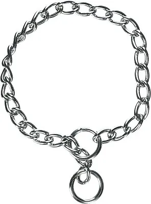 £3.95 • Buy Quality Choke Choker Check Chain For Pet Puppy Dog Collar Chrome Metal Steel