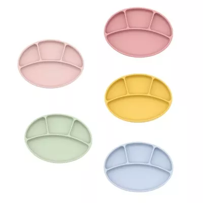 Baby Suction Cup Bowl Divided Dinner Plate Infants Learning Feeding Dish Bowl • £15.91