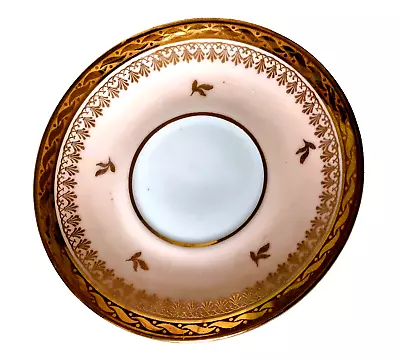 Vintage Limoges Breakfast Tea  Saucer - Pink Gold Rim • £12.99