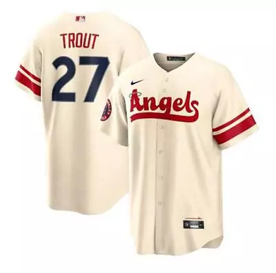 Mike Trout Angels Men's Jersey City Connect - All Stitched • $44.99