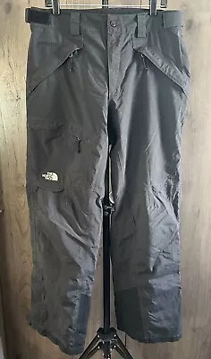 North Face $299 Black Gore Tex Shell Waterproof Ski Hike Camp Snow Pants Sz M • $29.89